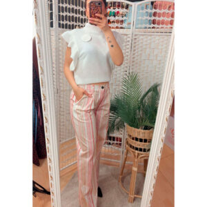 Pantalón Rata en tono rosados