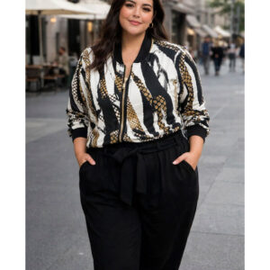 Pantalón Tiro Alto Talla Grande.